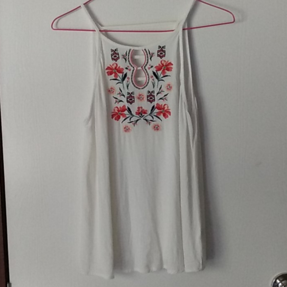 Embroidered cami